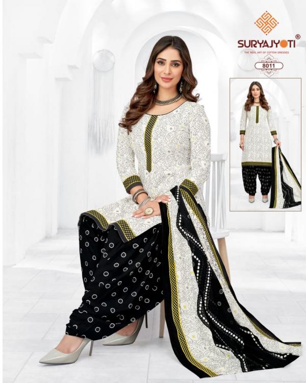 Suryajyoti Trendy Patiyala Vol-8 Cotton Designer Exclusive Dress Material